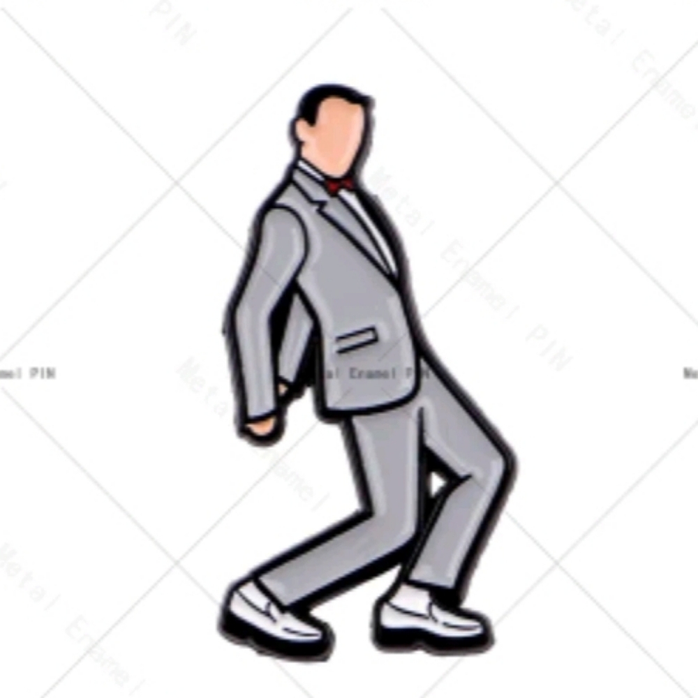 Pee Wee Tequila  - Classic Gray Suit Jacket Enamel Pin